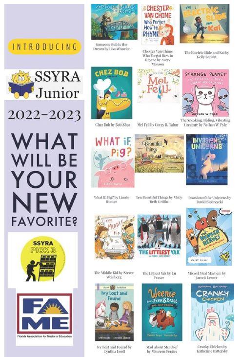 SSYRA JR list (Sunshine Jr books) 2022-2023